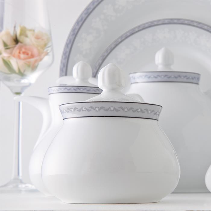 سرویس چینی زرین 35 پارچه وایت رز